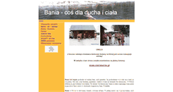 Desktop Screenshot of bania.zafriko.pl