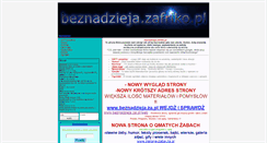 Desktop Screenshot of beznadzieja.zafriko.pl