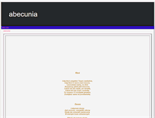Tablet Screenshot of abecunia.zafriko.pl