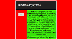 Desktop Screenshot of bizuteriaartystyczna.zafriko.pl
